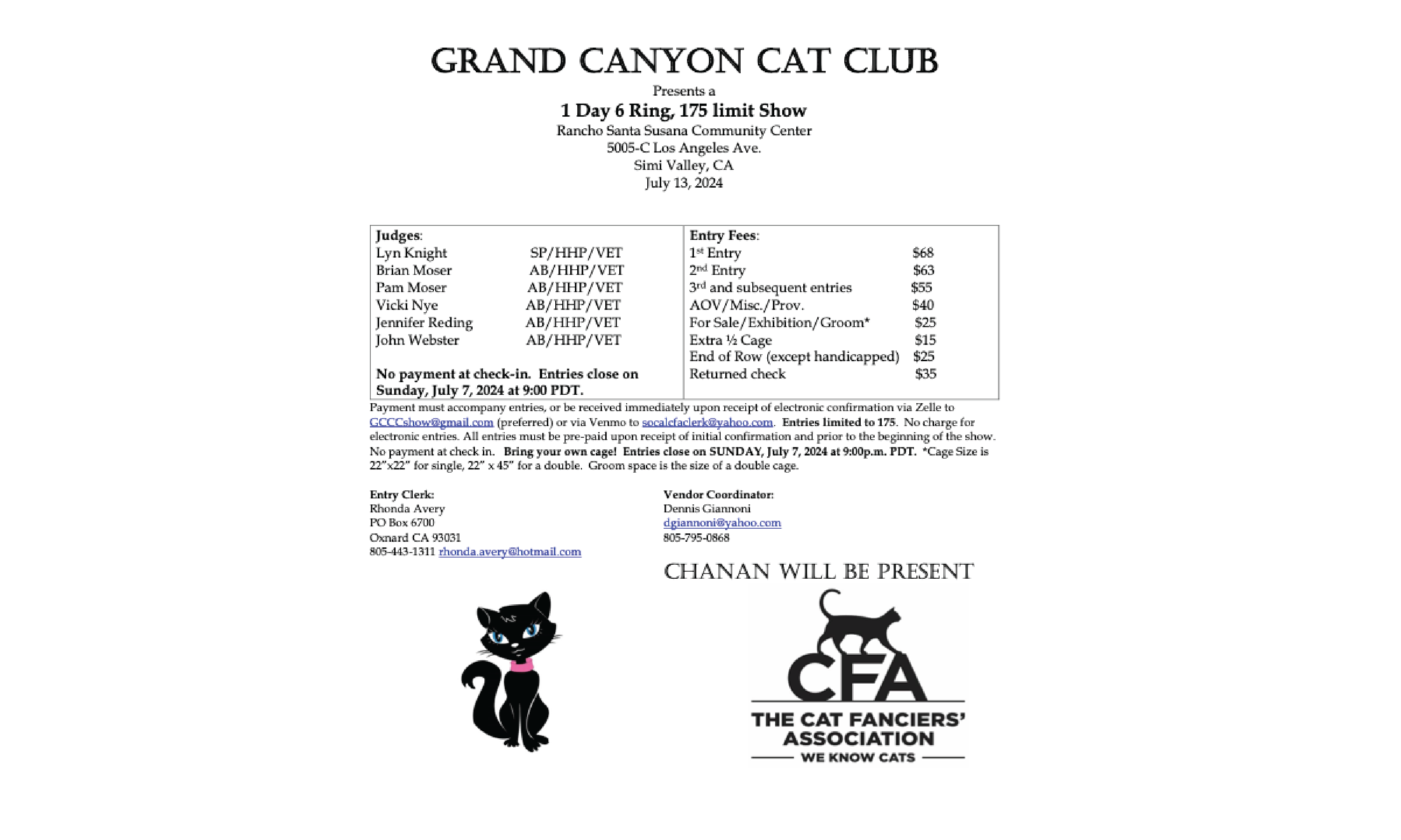 cat show july 7