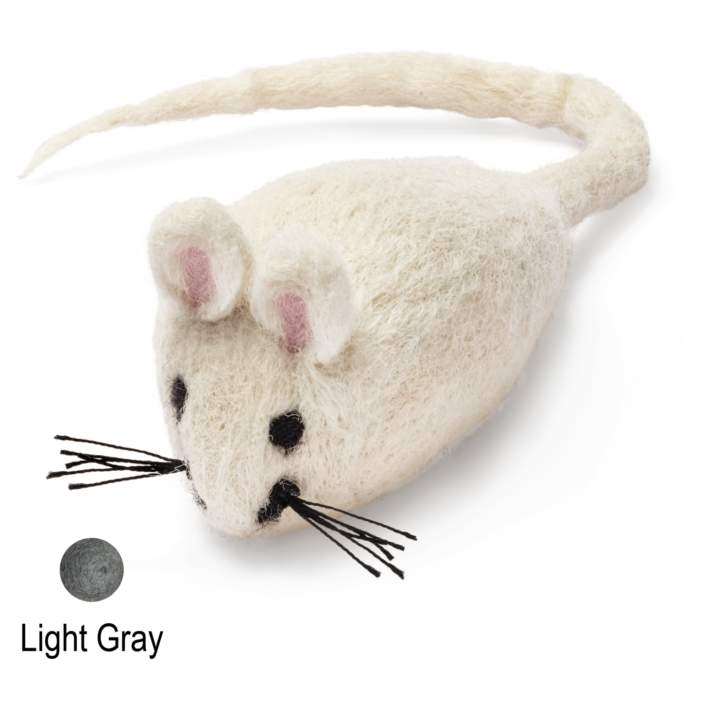 Charming Handcrafted Wool Felt Mouse Toy - The Purr-fect Playmate for Your Cat